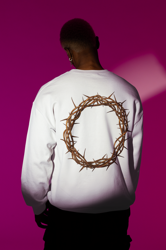 Agape Unisex Garment-Dyed Sweatshirt