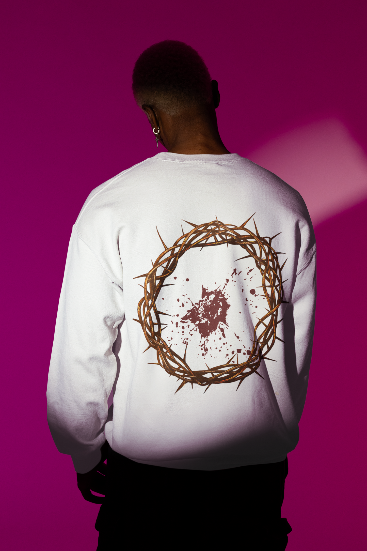 Agape Unisex Garment-Dyed Sweatshirt