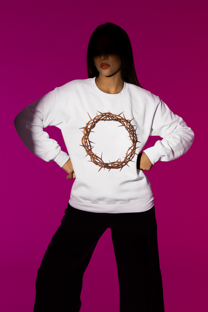 Agape Unisex Garment-Dyed Sweatshirt
