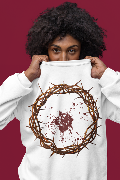 Agape Unisex Garment-Dyed Sweatshirt